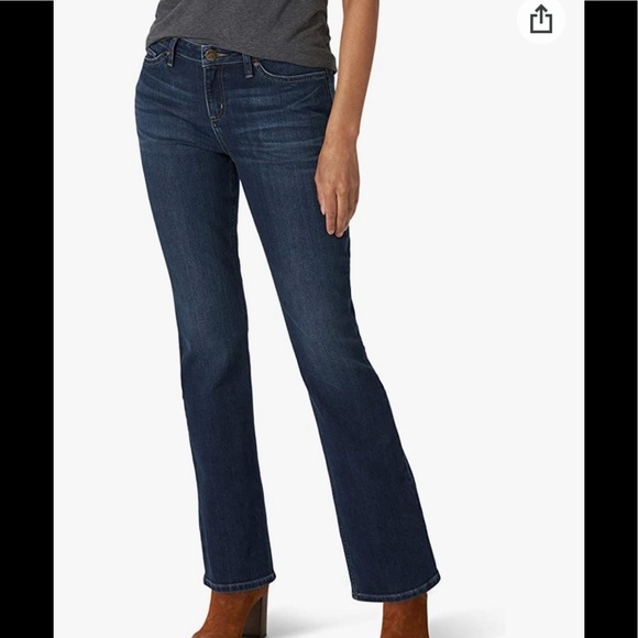 8. Lee Natural Boot Cut Jeans in Medium Wash - Picture 1 of 15